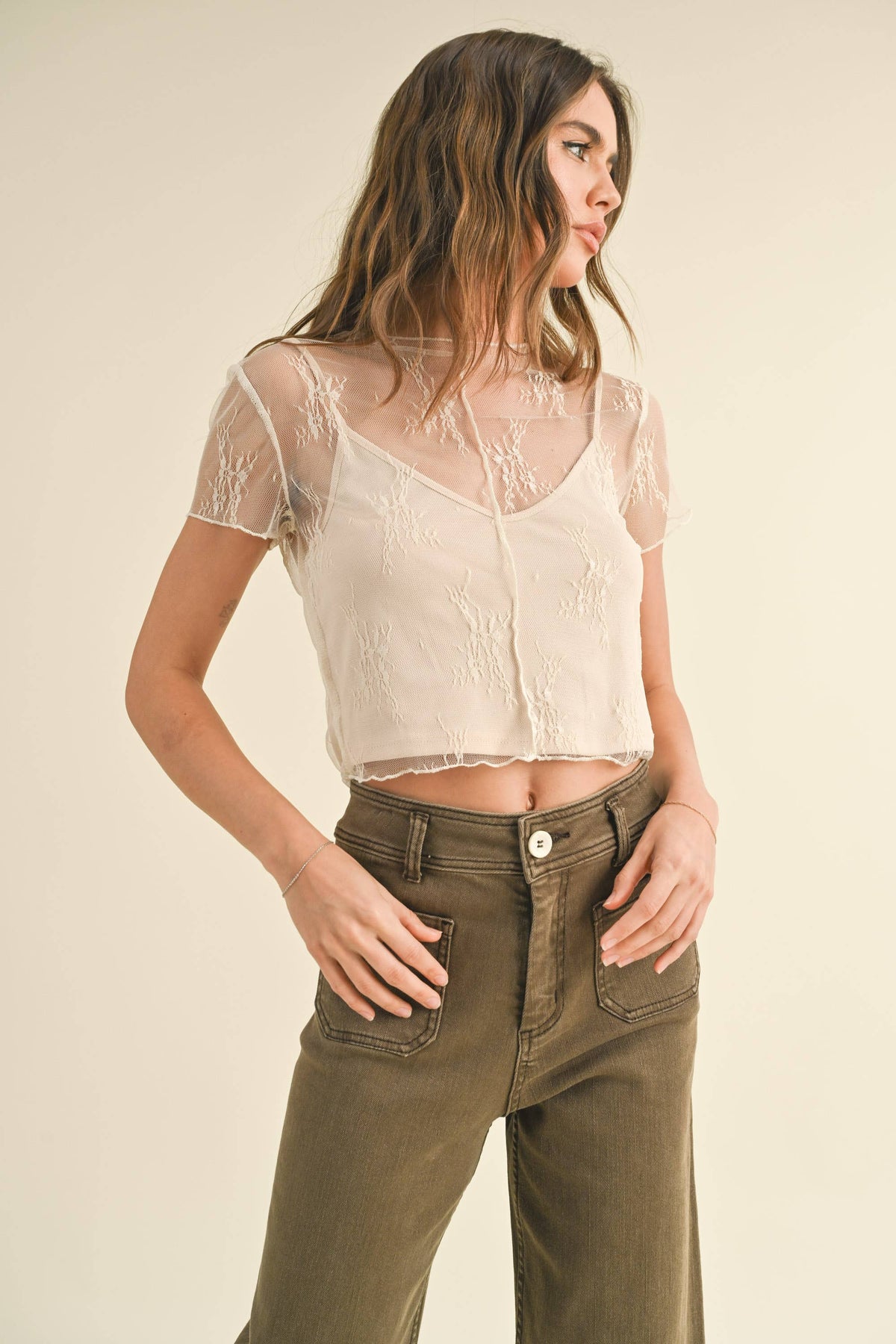 Willa Lace Lined Top