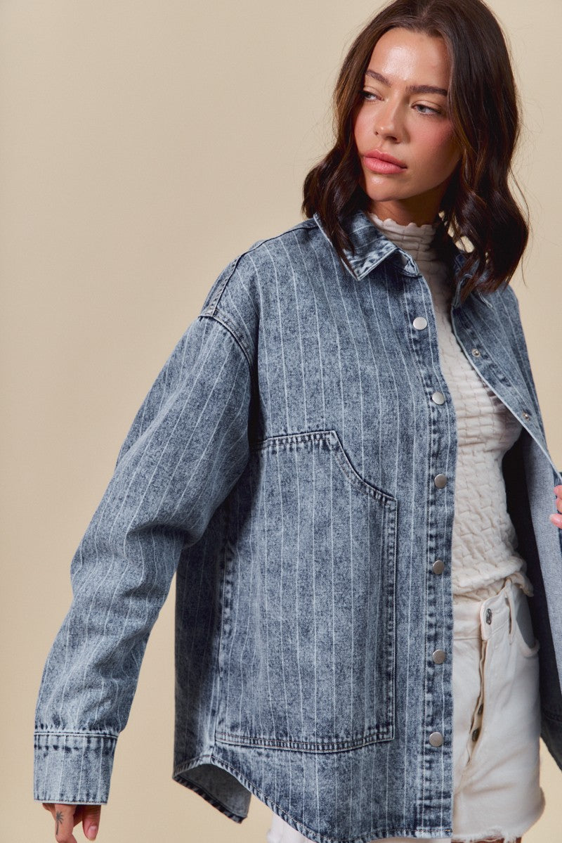 Jackie Denim Top