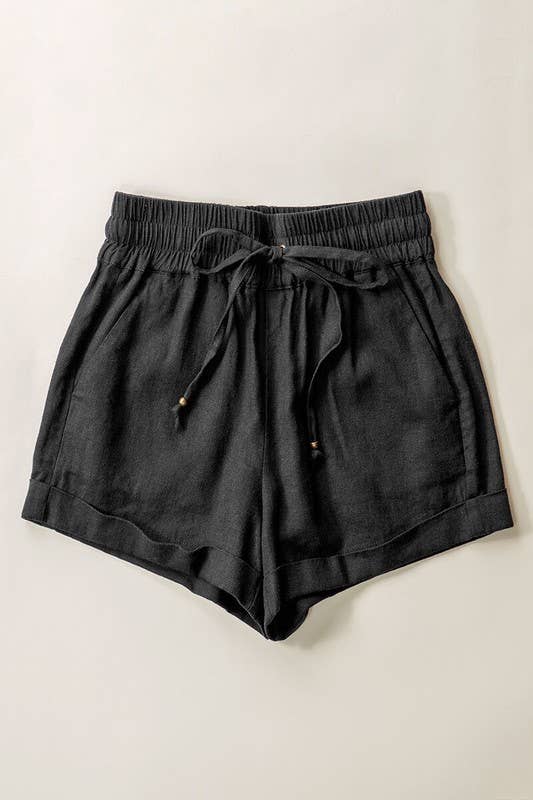 Linen Tie Shorts