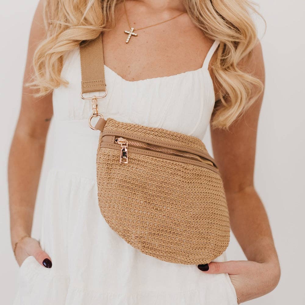 Rachel Raffia Westlyn Bum Bag