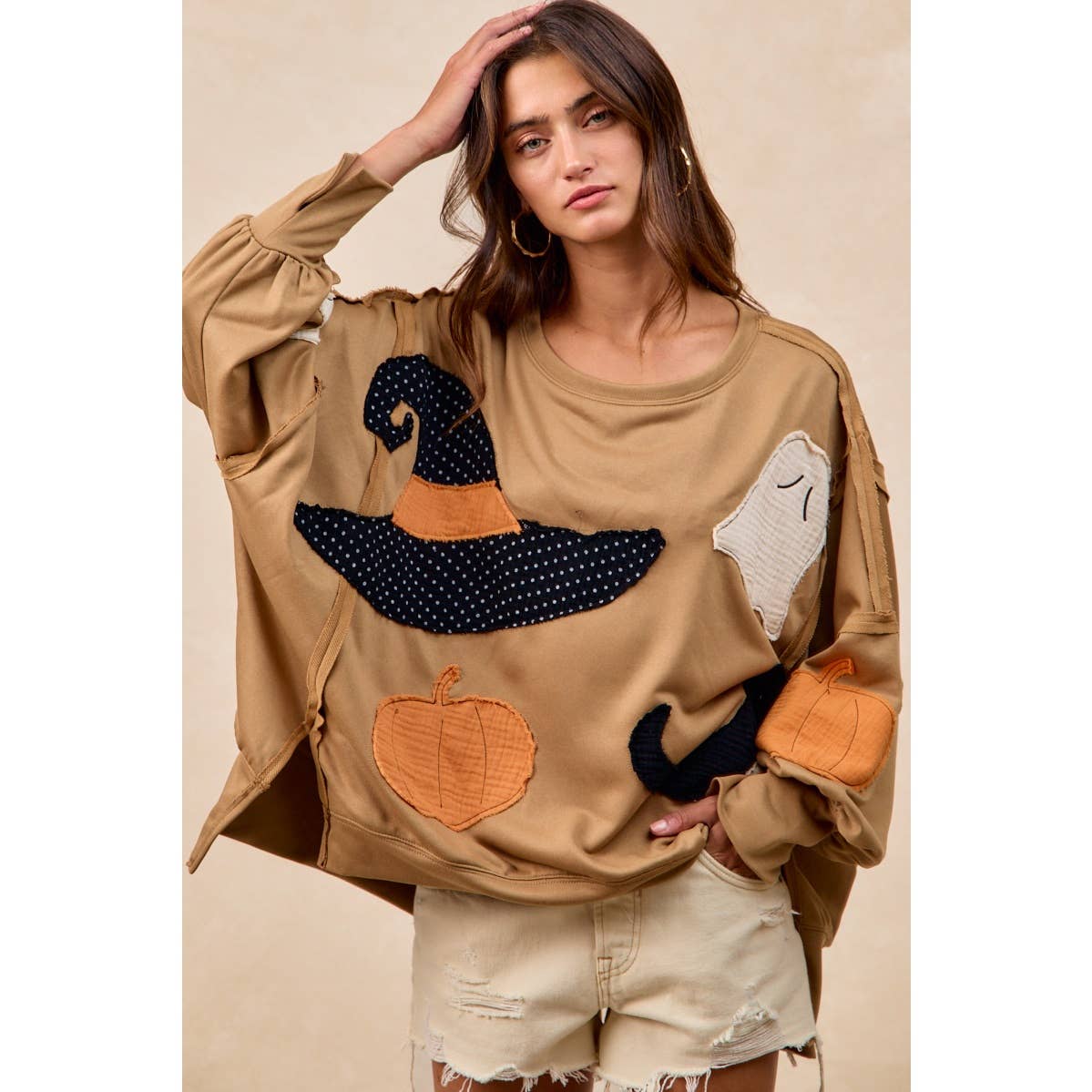 Halloween Patchwork Sweater