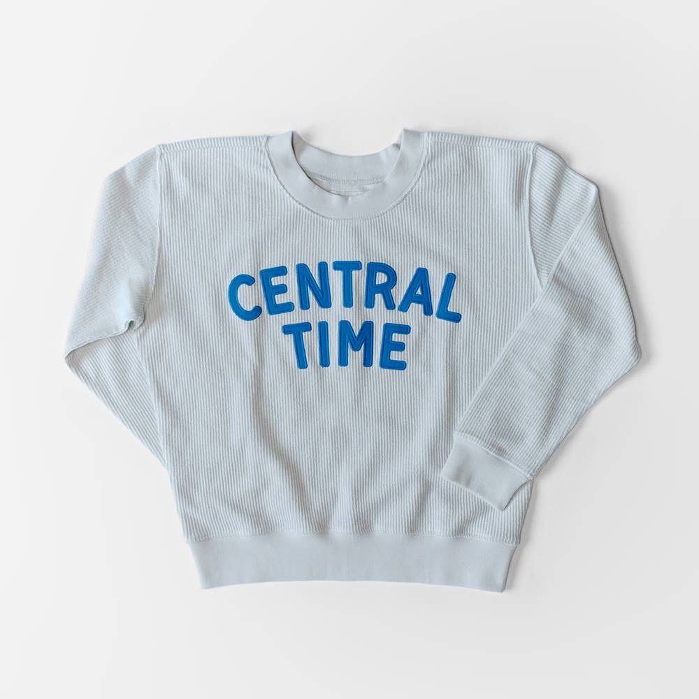 The Central Time Cord Rib Crewneck