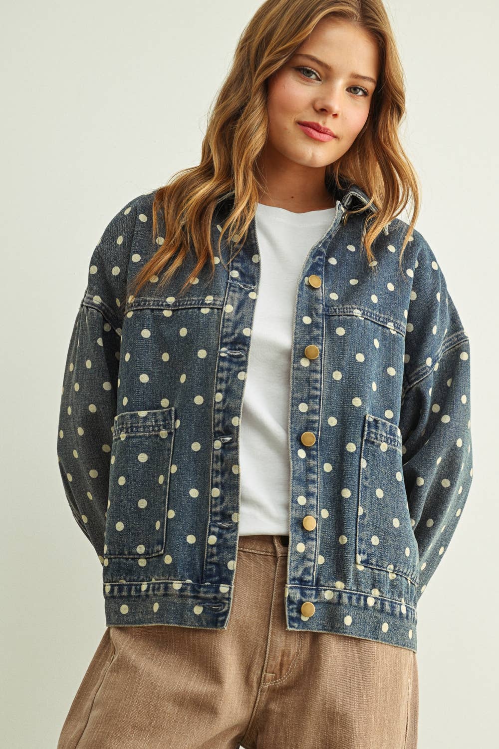 Polka Dot Dream Denim Jacket