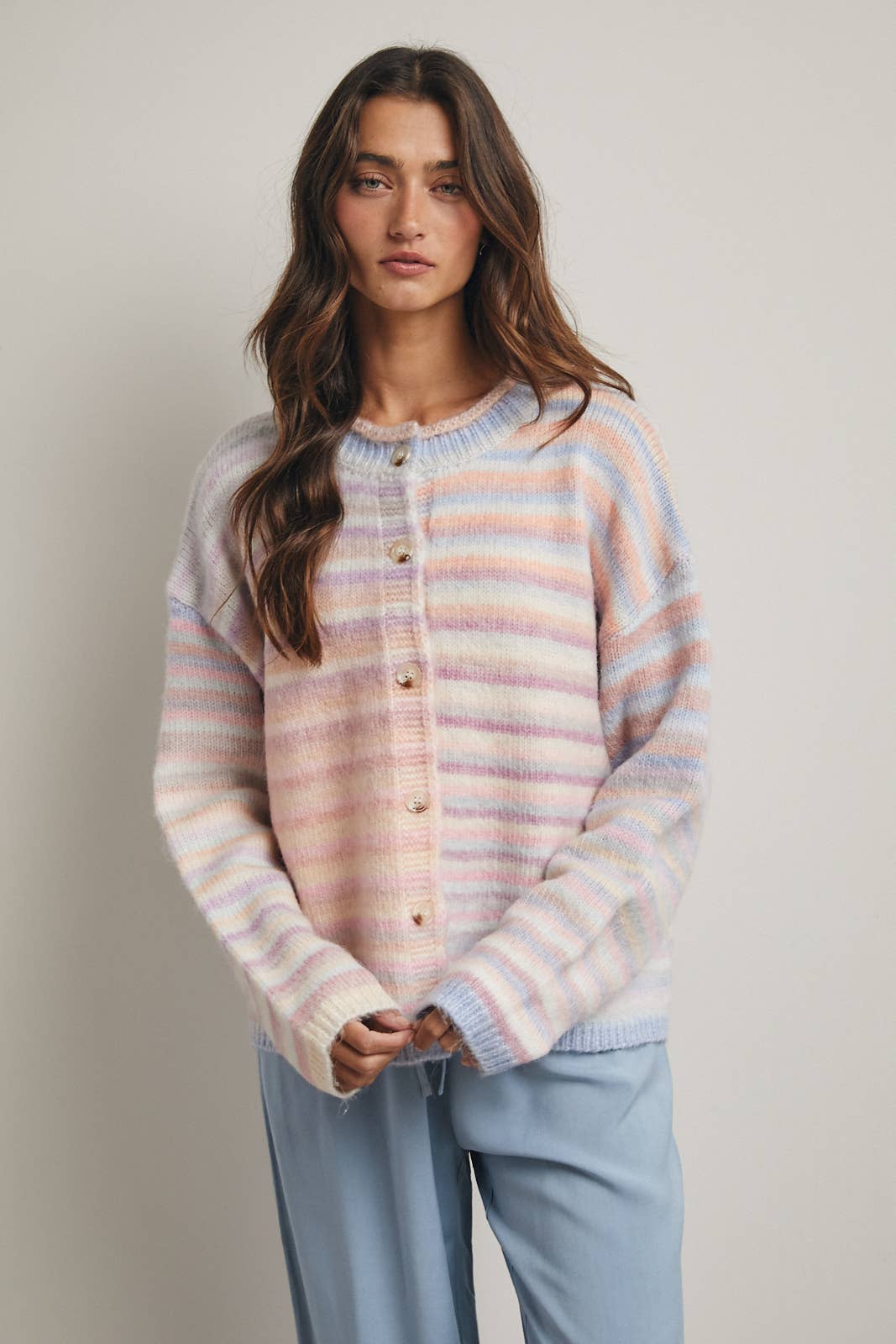 Pastel Rainbow Cardigan