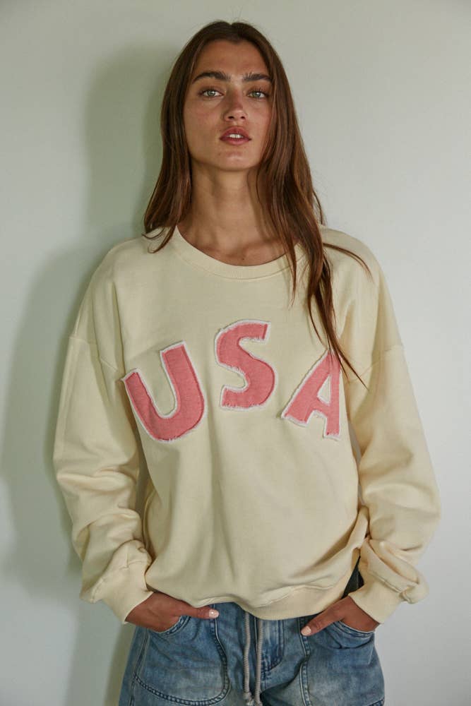 USA Patch Work Pullover