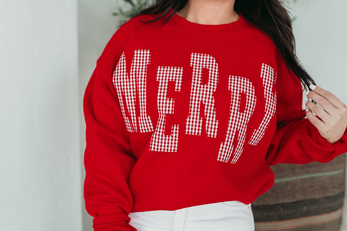 Gingham Merry Crew